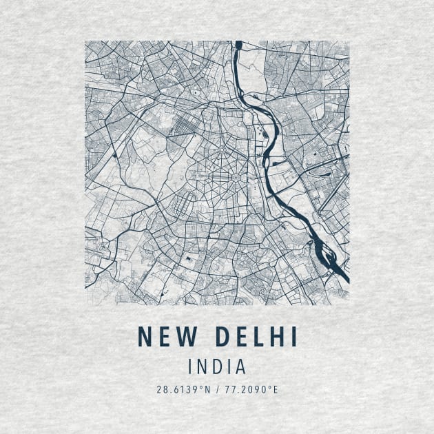 new delhi simple map by boy cartograph